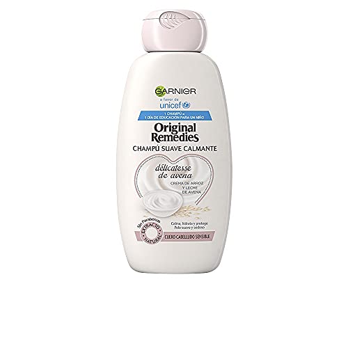 Garnier Suave Champú Calmante con Avena 300 ml para Cabello Sensible